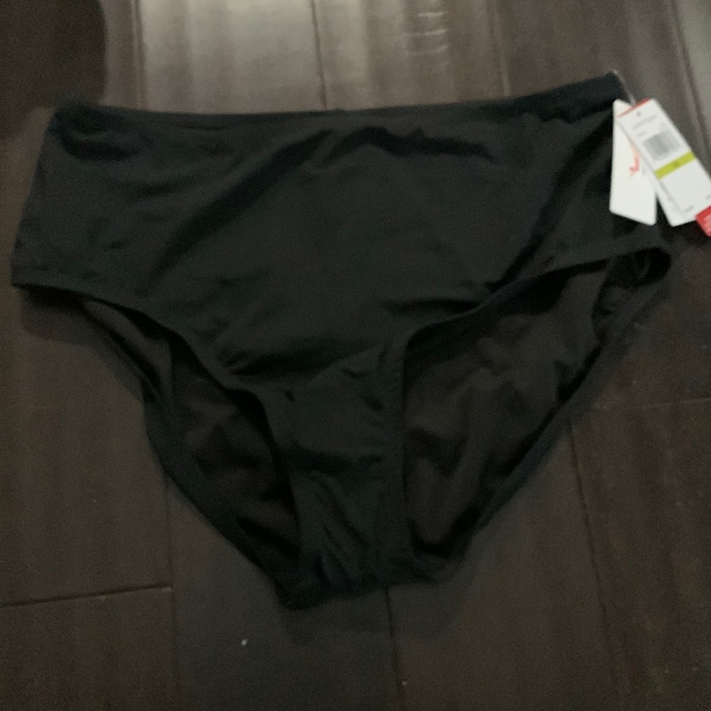 Black bikini bottoms tummy control